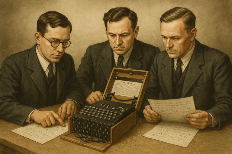 Historyczna maszyna szyfrująca Enigma używana podczas II wojny światowej