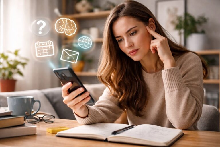 Smartfony a pamięć – symboliczne przedstawienie wpływu technologii na zapamiętywanie informacji